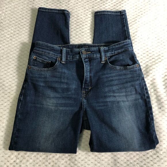 Lucky Brand jeans ankle, size 8. Stretchy fabric. Medium wash with factory fade. - Picture 1 of 14
